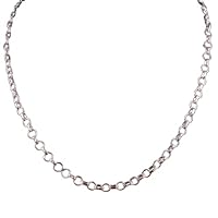 Beautiful 925 Sterling Silver Rolo Chain Jewelry-Women Dainty Chain Necklace-Rolo Chain necklace For men/Women