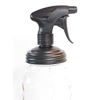 Mason Jar Spray Lid | Regular Mouth | Black | Made in the USA | Leak-proof | Freezer-proof