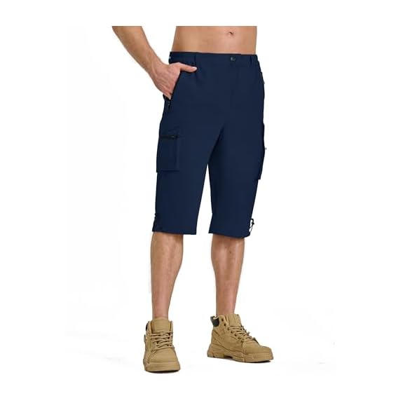 Mua Pausel Men's Hiking Cargo Shorts Big and Tall Summer Capri Pants Travel  Shorts with Zipper Pockets for Golf Fishing Camping trên  Mỹ chính  hãng 2024