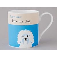 Happiness Love Me Love My Dog Cockapoo Contemporary Bone China Mug Turquoise - Stoke on Trent, England