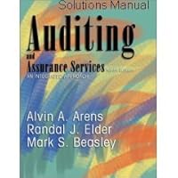 Auditing and Assurance Services: An Integrated Approach (Solutions Manual) Ninth Edition Auditing and Assurance Services: An Integrated Approach (Solutions Manual) Ninth Edition Paperback