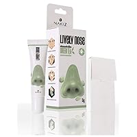 Nakiz lively nose award winner blackheads remover deep cleansing pore strips for nose face green tea extract 15g (2 Pack)