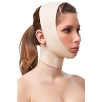 Facial Compression Smooth Chin Strap with Medium Compression Support by USA Shapewear, INC.