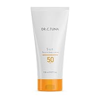Dr. C. Tuna SPF 50 Sunscreen Body Lotion, Water Resistant, UVA/UVB Sun Protection, 5.07 fl. oz. / 150 ml