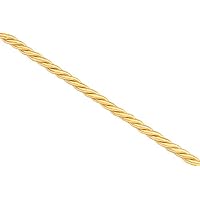 3mm Gold Satin Finished Braided Nylon Cord Sold per 32foot