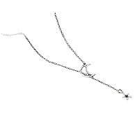 S925 Fashion Simple Moon Star Necklace Clavicle Chain Short Necklace Jewelry