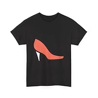 Cute Shoe Fashion Tee - Lovely Trendy Charismatic Unisex Cotton T-Shirt Black