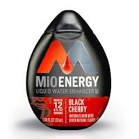 Liquid Water Enhancer - Energy Black Cherry - 1.08oz Squirt Bottle