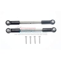 Axial Yeti XL Monster Buggy Upgrade Parts Stainless Steel Front Steering Tie Rod with Plastic Ball Ends - 1Pr Set