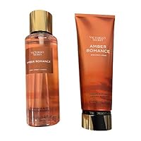 Victoria's Secret Amber Romance Fragrance Mist and Body Lotion Gift Set (Amber Romance)