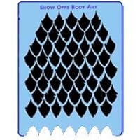Face Painting Stencil - QuickEZ/Dragon Scales #2