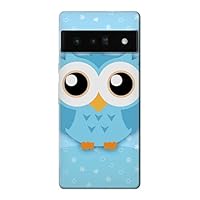 R3029 Cute Blue Owl Case Cover for Google Pixel 6 Pro