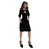 Melody Jane Dollhouse People Modern Woman in Little Black Dress Resin Figure