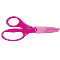Fiskars 5 Pointed-Tip Kids Scissors w/Blade Sheath,Pink