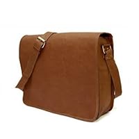 TUZECH Leather Bag Handmade Cross Body Messenger Briefcase, Office Bag Courier Satchel Bag Gift Men Women (18 Inches)