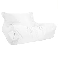 Floating Bean Bag for Pool,Water Play Lounge Chair,Floating Sun Chair,Pool Swimming Floating Bean Bag Lounger Cover No Filler Waterproof Pillow Sofa Bed Chaise Lounge Recliner (Color : White)
