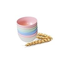 Cereal Bowls 26 Oz Unbreakable Wheat straw Bowls-Lightweight Eco Friendly Microwavable Bowls set-Dishwasher Safe Kitchen Ramen Bowls For Cereal, Rice and Soup (6 Bowls)