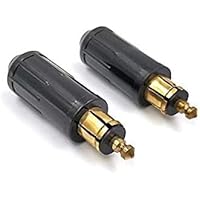 iMESTOU DIN Male Plugs 12V Cigarette Lighter Adapter Connectors