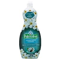 Palmolive Ultra Liquid Dish Soap | Soft Touch on Hands | Tough-on-Grease | Concentrated Formula | Coconut Water & Jasmine Scent - 20 Ounce Bottle (Pack of 3)