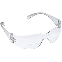 3M Virtua Reader, 2.0 Bifocal Safety Glasses, Clear Anti-Fog UV Absorbing Polycarbonate Lenses, Wraparound Unopstructed Viewing Range (1 pair)