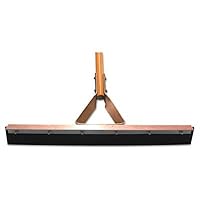 Magnolia Brush 4124-TP Rubber/Steel Frame Economy Line Straight Squeegee with Tapered Handle Socket, 24