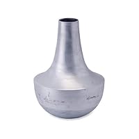 POSH Living 63962 Flower Pot, Silver, Size: Approx. φ6.3 inches (16 cm), H 8.9 inches (22.5 cm)