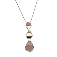 Versatile Elegance: Gold & Silver Waterdrop Pendant Long Snake Chain Necklace, Perfect for Dresses and Tops