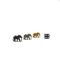 | 5PCS Elephant Meeple Token Figures | Board Game Pieces, Blue