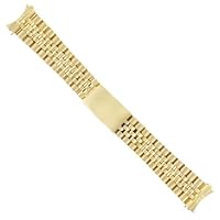Ewatchparts JUBILEE WATCH BAND MENS COMPATIBLE WITH 36MM ROLEX DATEJUST 16014 16018 WATCH GOLD 20MM