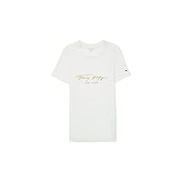 Tommy Hilfiger Women's Adaptive Signature T-Shirt with Magnetic Closure