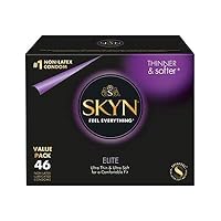 SKYN Elite Non-Latex Lubricated Condoms, 46 ct.