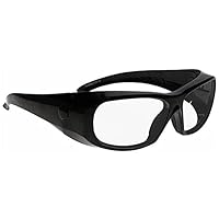 Lead Glasses, X-Ray Radiation Eye Protection.75mm Pb, Retro Classic Style, Economical (Black)