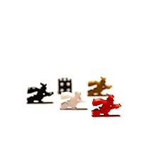 | 5PCS Witch Meeple Token Figures | Board Game Pieces, Blue