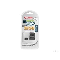 Cellet 32GB Samsung SGH-I997 Micro SDHC Card is Custom Formatted for digital high speed, lossless recording! Includes Standard SD Adapter.