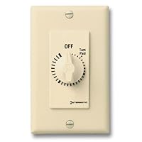 Intermatic FD34H 4-Hour Spring-Loaded Wall Timer for Lights and Fans, Ivory