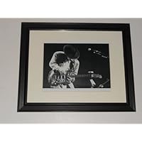 Framed Stevie Ray Vaughan 1988 On Stage #2 SRV Guitar God 14