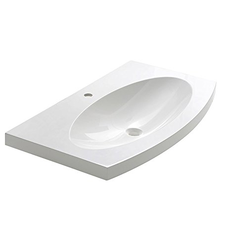 Fresca Energia 36" White Integrated Sink/Countertop