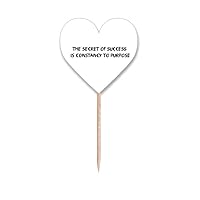 Quote Constancy To Purpose Toothpick Flags Heart Lable Cupcake Picks