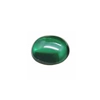 Emerald Oval Cabochon Smooth Polished Surface Egg Shape Vivid Green Emerald Cabochon Flat Back ER062