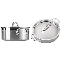 Hestan - ProBond Cook & Serve Set - Professional Clad Stainless Steel - 3 Quart Soup Pot & 3.5 Quart Sauteuse