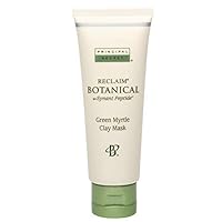 Principal Secret reclaim BOTANICAL Anti-Aging Skincare Green Myrtle Exfoliating Face Clay Mask with Minerals, Botanicals, Antioxidants, Peptides, Women and Men 1.7oz