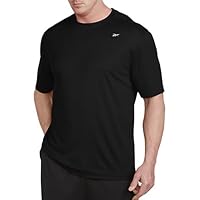 Big and Tall Performance Mesh T-Shirt Black 6XL