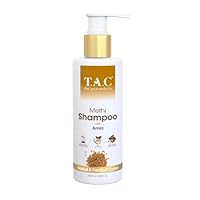 mk Methi Natural Hair Shampoo for Smooth & Soft Hair with Methi & Bhringraj Oil, for Hairfall and Dandruff Control, Women & Men, Sulphate & Paraben Free, 250ml