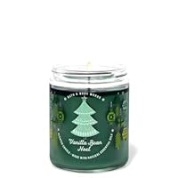 Bath & Body Works, White Barn 1-Wick Candle w/Essential Oils - 7 oz - 2021 Christmas & Winter Scents! (Vanilla Bean Noel)