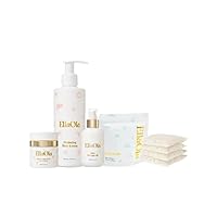 Essential Baby Eczema Care - Natural Bath Soak, Organic Massage Oil, Hydrating Lotion & Face Cream Bundle