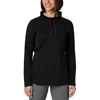 Columbia Womens Omni-Wick Cowl Neck Active Top,Black,Large