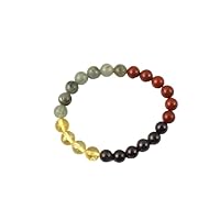 Jet New Authentic Combination Crystal Beads Bracelet Healing Balancing Chakra Healthy Resolving Stress Relief (DIARHHOE & Constipation)