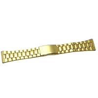 26MM Stainless Steel Gold Wide Metal Buckle Clasp Watch Band Strap