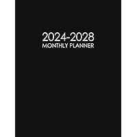 2024-2028 Monthly Planner: Five Years Calendar | 60 Months 5 Year Organizer with Holidays To Do List Goals - Black Cover 2024-2028 Monthly Planner: Five Years Calendar | 60 Months 5 Year Organizer with Holidays To Do List Goals - Black Cover Paperback Hardcover