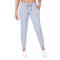 Calvin Klein Womens Performance High Rise Joggers,Large,Gray